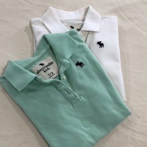 Girls short sleeve polos.